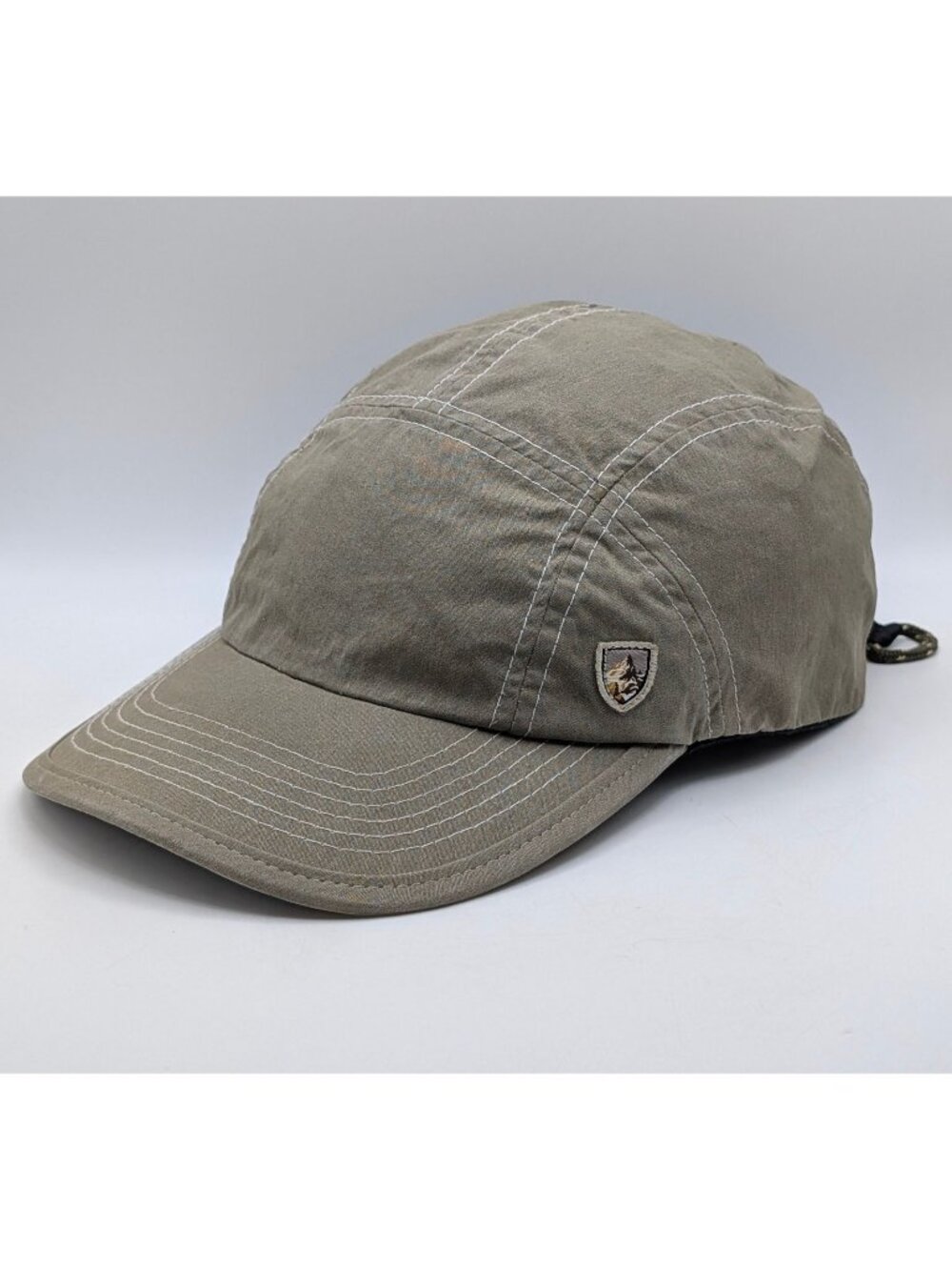 Kuhl Hat Adjustable 5 Panel Beige Camper Outdoors Logo Hiking Climbing Unisex